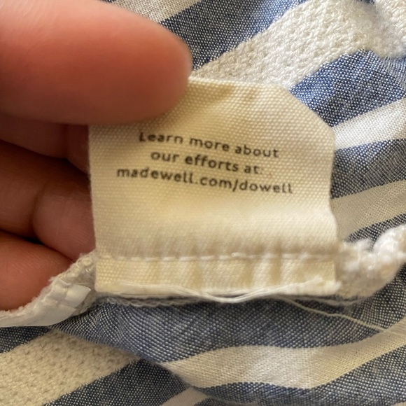 Madewell Cropped Striped Button Down Size S - Picture 13 of 17